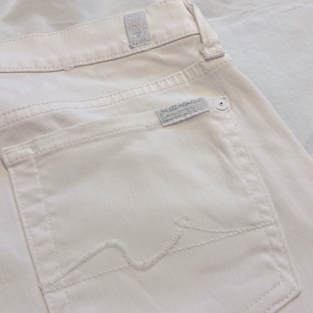 7 For All Mankind “Roxanne” white jeans size 27